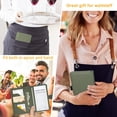 thumbnail image 3 of Cartera de camarero de piel Server Book JKhandy con bolsillo con cremallera, 3 of 6
