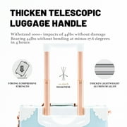 COTRUNKAGE Vintage Checked Luggage Sets 2 Piece TSA Lock Suitcase for Women with 16 Suitcase Bag, Sky Blue