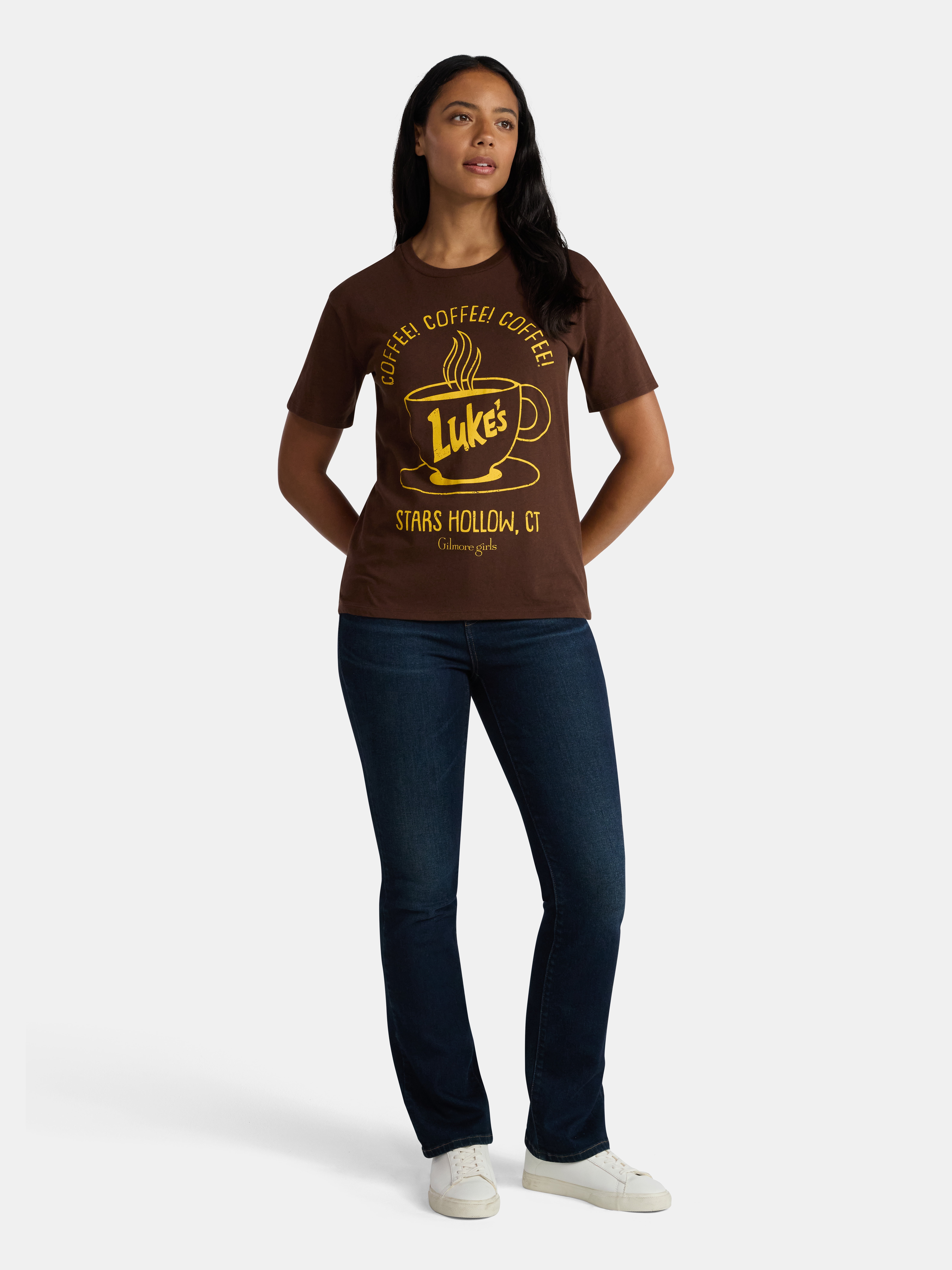 Gilmore Girls Women's Luke's Graphic Cotton Tee with Short Sleeves, Sizes XXS-XXL