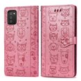thumbnail image 1 of Funda Cartera FOXDOCK para Samsung Galaxy A02S , Flip PU con Relieve de Gatos y Perros, Tarjetero y Soporte, 1 of 6