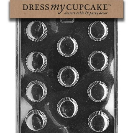 Dress My Cupcake DMCAO032 Chocolate Candy Mold, Medium Peanut Butter (Best Peanut Butter Cupcakes)