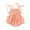 Pink, variant on Hirigin Infant Baby Girl Summer Romper Clothes 6 12 18 24 Months Solid Color Tied Strap Sleeveless Playsuit Jumpsuit Bodysuits