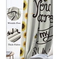 thumbnail image 6 of Sunflowers Blackout Curtains 90 Inch Length 2 Panels Set for Living Room Bedroom, Modern Bee You Are My Sunshine Beige Privacy Window Treatment Thermal Insulated Black Out Drapes 52"x90", 6 of 8