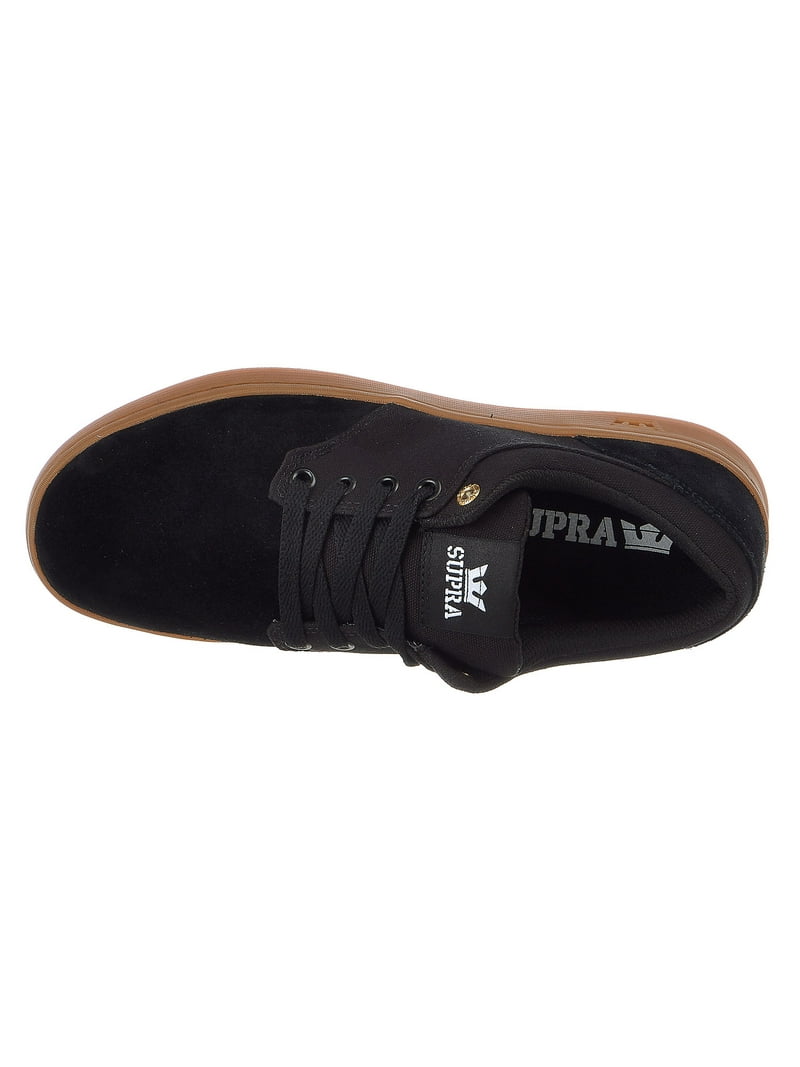 Supra Men's Chino Court Black Gum Ankle-High Suede Skateboarding