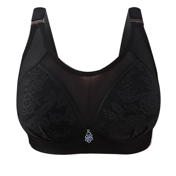 Ropa interior de sujetador de perspectiva calada cómoda de Color sólido para mujer sin llantas Fridja nalpqowj33529