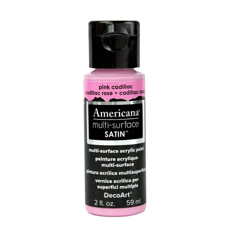 UPC: 0766218065193 | DecoArt Americana Multi-Surface Acrylic Paint 2 oz. Pink Cadillac