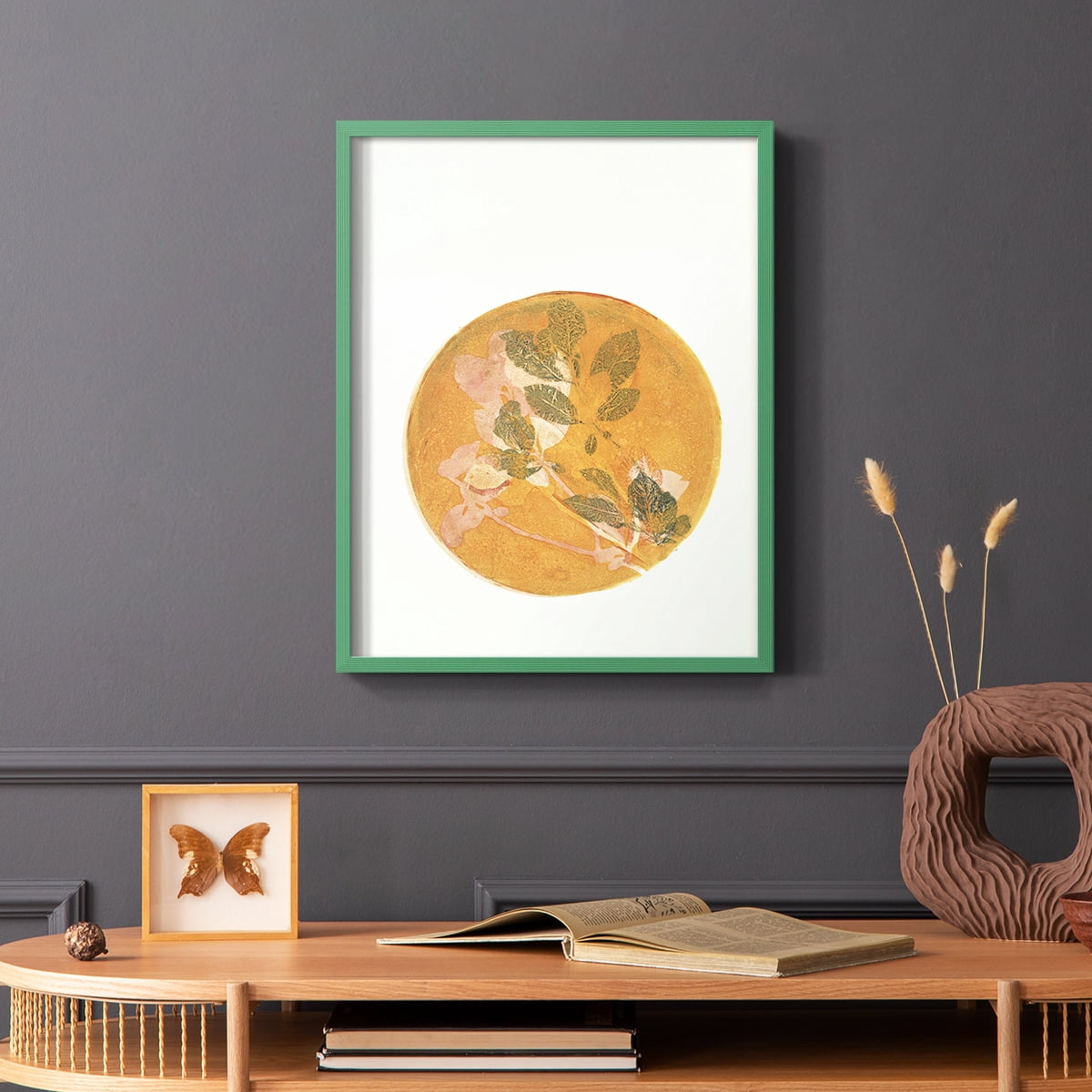 Summer Peach in Paper Solid Wood 8 x 10 Framed Print