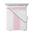 thumbnail image 7 of Quilts Twin-XL Size Bedding Set, Valentines Day, Lightweight Quilted Comforter, Minimalist Pink Stripes Solid Color Soft Reversible Bedspread Coverlet with Pillow Covers for All Season, 68" x 98", 7 of 7