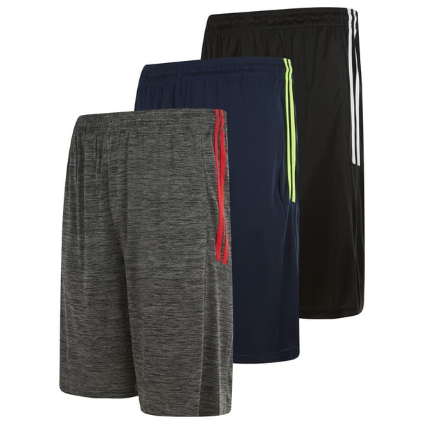 Daresay 3 Pack Men's Basketball Shorts Dry Fit Mens Athletic Shorts
