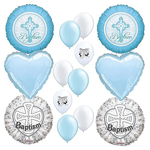 Home Furniture Diy Baptism Boy Balloon Decoration Kit