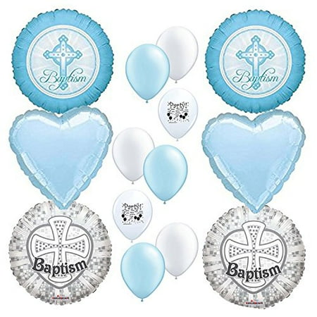 Baptism Party Supplies Boy Balloon Decoration Kit Religious Event