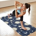 thumbnail image 6 of Dark Blue Sun Moon Star Pattern Hot Yoga Mat Towel Non Slip for Hot Yoga - Quick-Drying Yoga Mat Cover with 4 Corner Pockets with Travel Bag - Hot Yoga Towel Non Slip 70"x26", 6 of 6