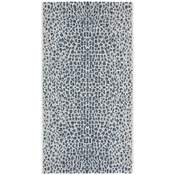 Safavieh Courtyard Karina Animal Indoor/Outdoor Area Rug, Ivory/Navy, 2'7" x 5'