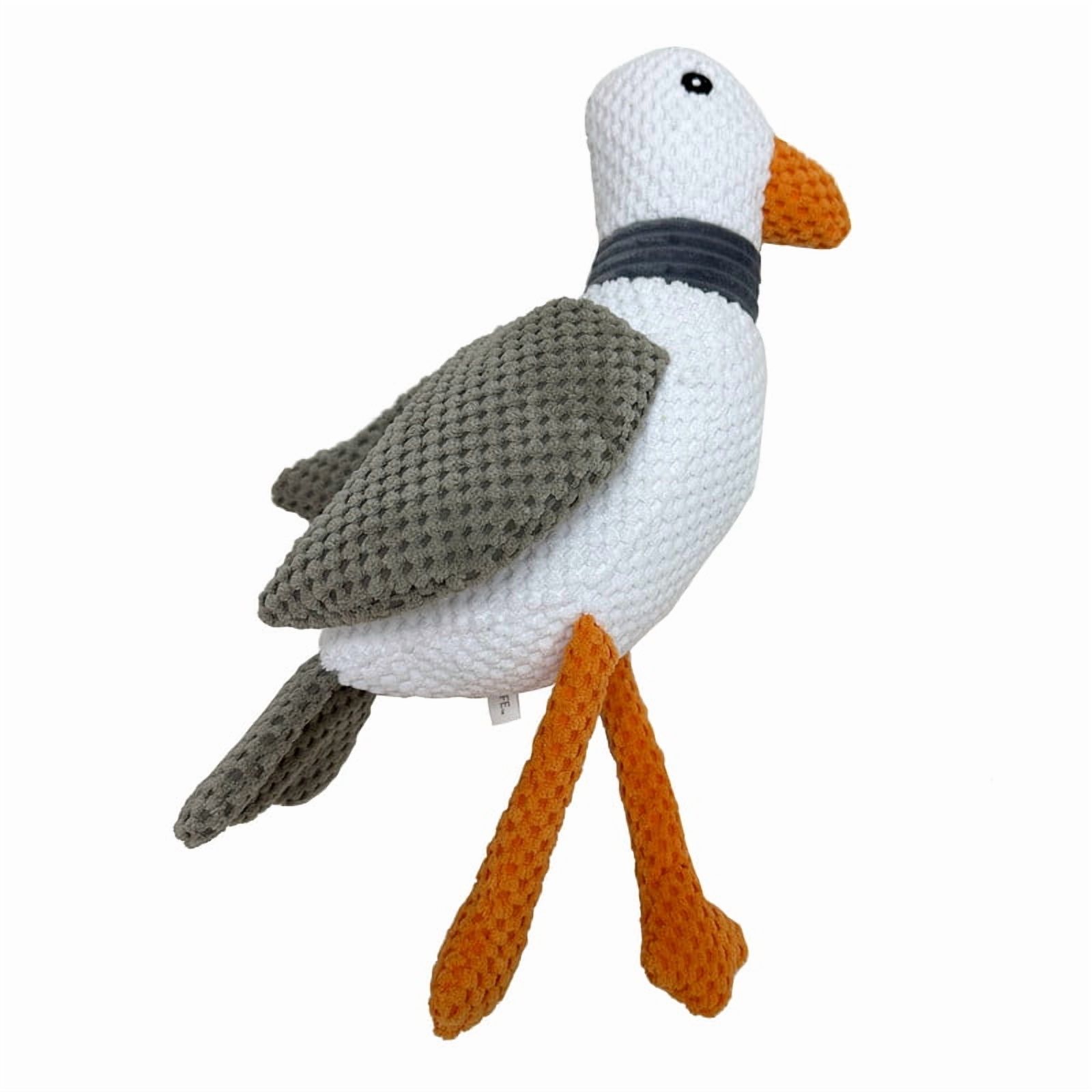 Vibrant Life White Seagull Plush Dog Toy with Squeaker photo 7