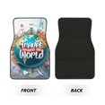 thumbnail image 2 of Balery Travel Around The World Juego de 4 Alfombrillas para Auto, Revestimientos de Caucho Resistente, Diseño Antideslizante, 2 of 7