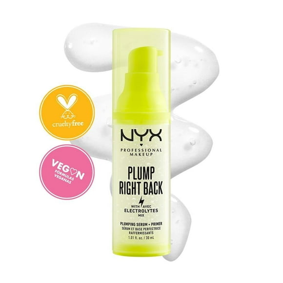 Suero Pre-Base de Maquillaje Fijador con Electrolitos Nyx Professional Makeup Primer Plump Right Back 30 ml