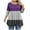 ZA-Purple womens tops, variant on Plus Size Tops for Women Long Sleeve Cuffed Hem Tunic Top Color Block Crew Neck Shirts Business Casual Shirt