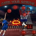thumbnail image 4 of Over The Door Basketball Hoop Indoor, LED Light Mini Basketball Hoop with Electronic Scoreboard,3 Game Modes, Door Basketball Hoop for Kids Indoor- Toys Gifts for Age 5 6 7 8 9 10 11 12 Year Old, 4 of 5