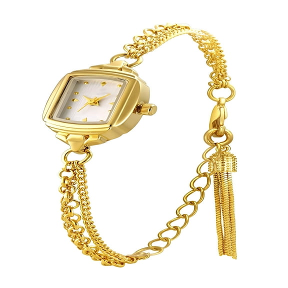 DESIGNICE Womens Dainty Rectangle Ultra Thin Waterproof Quartz Watch Ladies Dress Elegant Analog Bracelet Watch