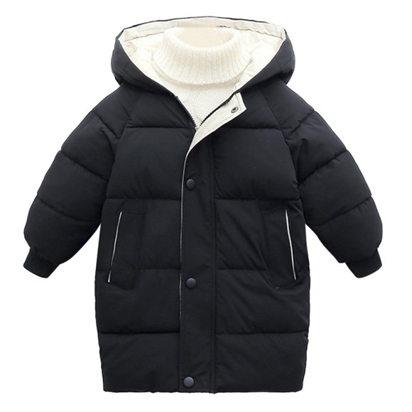 Manteaux pour Filles Tout-Petits Manteau Épais Chaud d'Hiver pour Bébés Enfants Parkas à Capuche Coupe-Vent Veste