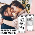 thumbnail image 2 of Valentines Day Gifts for Her - Valentines Day Gifts for Wife, Wife Valentines Day Gifts - Valentines Gifts for Her, Wife, Women - Wedding Anniversary, Birthday Gifts for Wife from Husband Tumbler 20Oz, 2 of 6