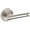 Lifetime Satin Nickel, variant on Baldwin 5138190PRIV 5138 Privacy Door Lever Set - Black