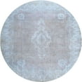 thumbnail image 1 of Ahgly Company Machine Washable Indoor Round Contemporary Blue Gray Area Rugs, 3' Round, 1 of 7