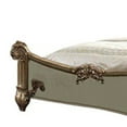 thumbnail image 4 of Acme Vendome Eastern King Bed, Brass Synthetic Leather & Gold Patina, Wood, Poly Resin, Upholstered, 4 of 8