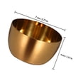 DRAFIDEEP 2Pcs Golden Stainless Steel Sauce Bowls for Home Kitchen ...