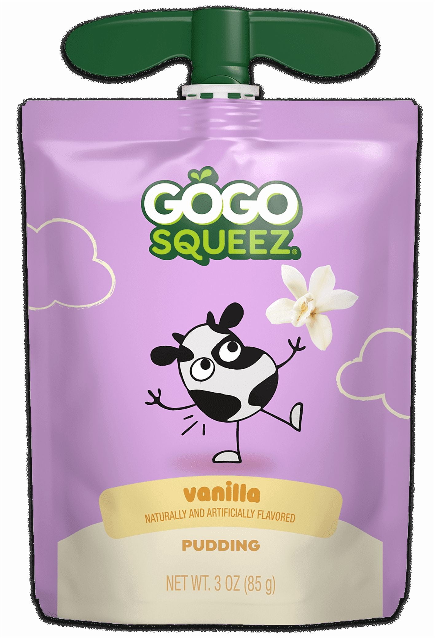 (Pack Of 12) Gogo Squeez Pudding Vanilla 12 Oz