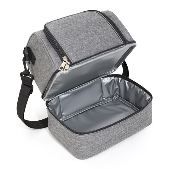 Byujiro Insulated Lunch Bag with Waterproof Double Layer for Bento Milk Bottle and Meal Boxes Cooler Bag