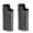 Black, variant on Rupoun 2Pcs Zinc Alloy Lighter Cover Retro Pattern Reusable Portable Sleeve Case for Travel Outdoor Grey (5.51 inches / 14.00 cm)