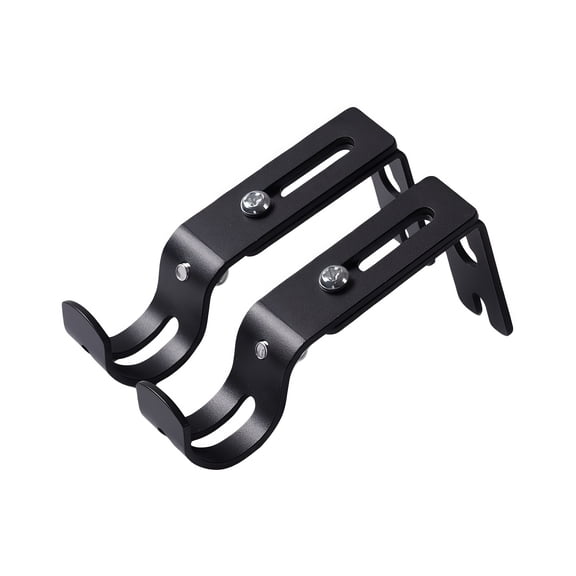 Set of 2 Adjustable Curtain Rod Brackets, High-Quality Wall-Mounted Supports for Curtain Rods