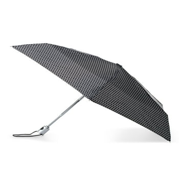 totes Recycled Canopy One-Touch Auto Open Ultra Compact Mini Travel Umbrella with Carrying Case