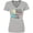 Athletic Heather, variant on Inktastic 100 Magical Days of School with Blue Mermaid and Fish Women's V-Neck T-Shirt