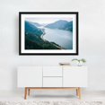 thumbnail image 2 of The Columbia River from Mitchell Point - Oregon Photography Landscape Nature Mountain Scenic Forest Travel Poster Black Framed Wall Art Print 5 x 7 inches, 2 of 4