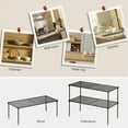 thumbnail image 2 of Mimifly Shelving Unit 2-Pack Stackable and Expandable Pantry Organizer for Kitchen, Bathroom, Cabinet, Laundry Room - Black, 2 of 6