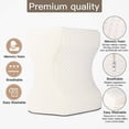thumbnail image 2 of Almohada ortopédica para las rodillas, almohada ergonómica para las piernas para caderas, espalda, piernas, rodillas, elección perfecta para dormir de lado-Blanco, 2 of 5