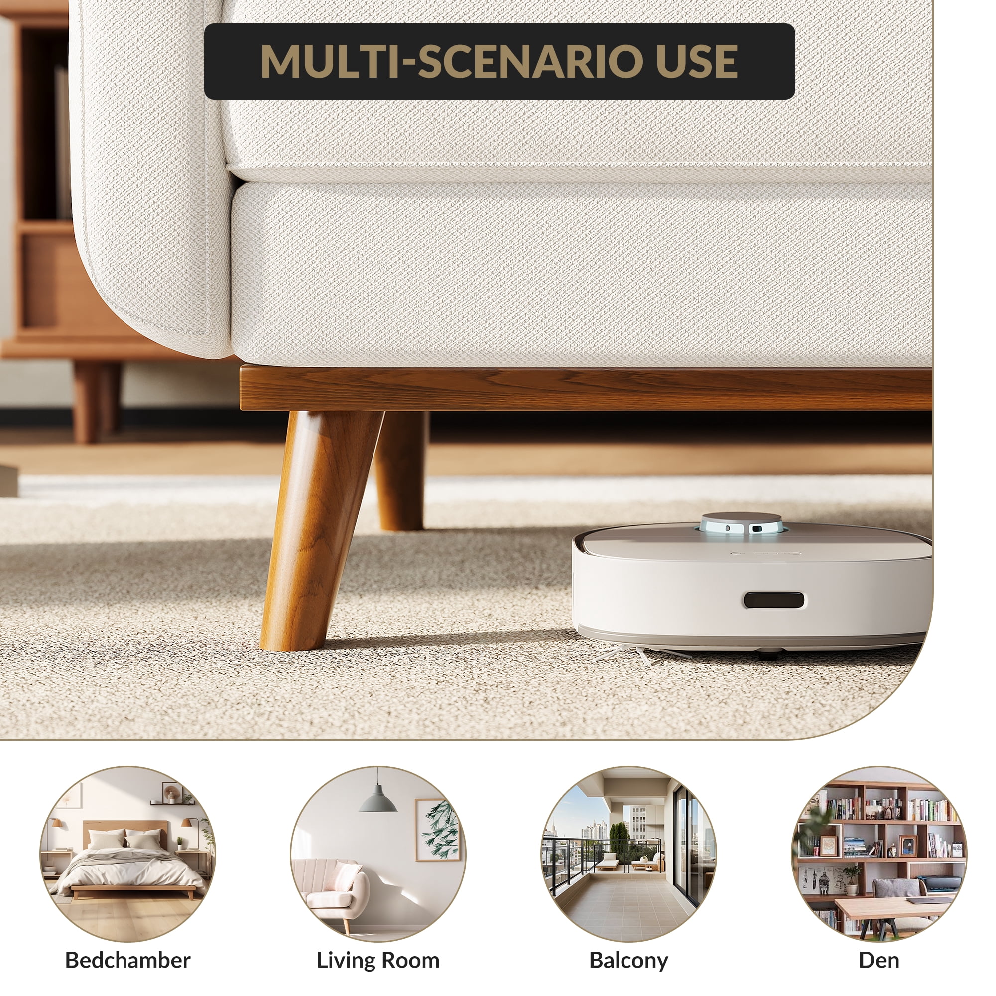 Modern Accent 65"W Loveseat Sofa, Button Tufted Upholstered Furniture,Mid Century Modern Decor Love Seat Couches for Living Room, Small Couch for Bedroom Office Apartment, So-lid & Easy to Install