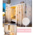thumbnail image 7 of CAILDANL Students Dorm Bunk Bed Curtain Home Privacy Bed Shading Curtain Net Bed Cloth Dustproof Blackout Bed Canopy Bedding Curtain Students Dormitory Tent Lightproof Cloth Curtain, 7 of 7