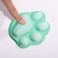 thumbnail image 3 of B Green And Blue Cat Paw Mouse Pad With Soft Silicone Wrist Support For Comfortable Use, 3 of 5
