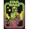 thumbnail image 2 of Girl's Star Wars: The Book of Boba Fett Distressed Neon Logo  Graphic Tee Black X Small, 2 of 4