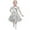 White, variant on HNMKIU Retro 50s Style Kids Girls Short Sleeve Polka Dot Dress With Notch Collar And Button Front White,7-8 Years