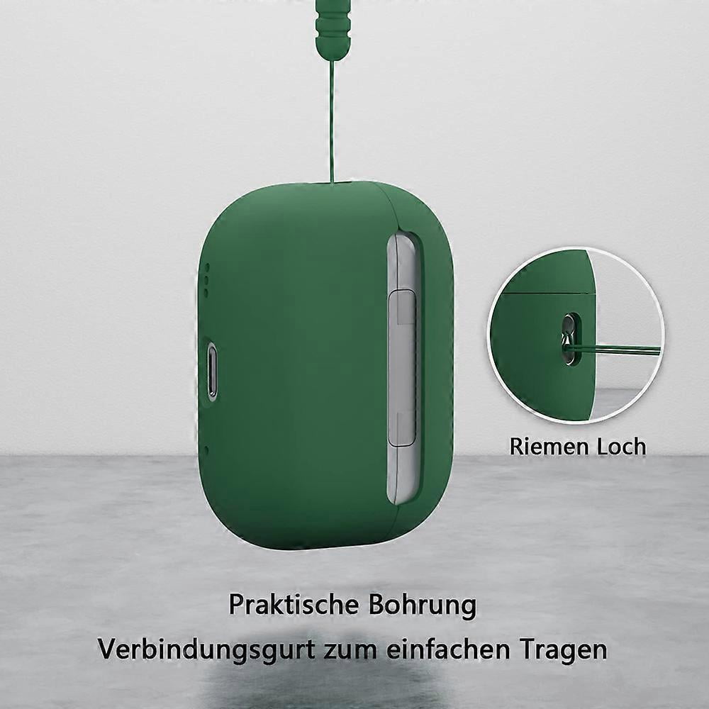 applicable to airpods pro2 protective case-pine needle green