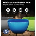 thumbnail image 3 of Bruntmor Large Ceramic 55" Square Bowls - 26 Oz Durable Non-Toxic Ceramic, 3 of 7