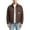 (New12)Coffee, variant on Thousandth Men's Vintage Denim Work Jacket Casual Cotton Long Sleeve Button Down Coats Utility Trucker Jacket with Multiple Pockets