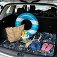 thumbnail image 2 of COEQINE Car Trunk Liner for Dogs All Season Rear Cargo Floor Mat Heavy Duty Washable Pet Cargo Protector Universal Fit for Sedans, SUVs & Trucks, Deer Skull Camo Hunting Blue, 2 of 7