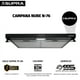 thumbnail image 3 of Campana Extractora De Pared Empotrable SUPRA NUBE N-76 Acero Inoxidable Negra 76 Cm, 3 of 8