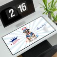 thumbnail image 3 of Happy 4th of July Patriotic Pug Marching Band Uniform Balloons Fireworks Desk Mat Full Keyboard Mouse Pad Dog Lover Gifts Large Mousepad - 13009, 3 of 5