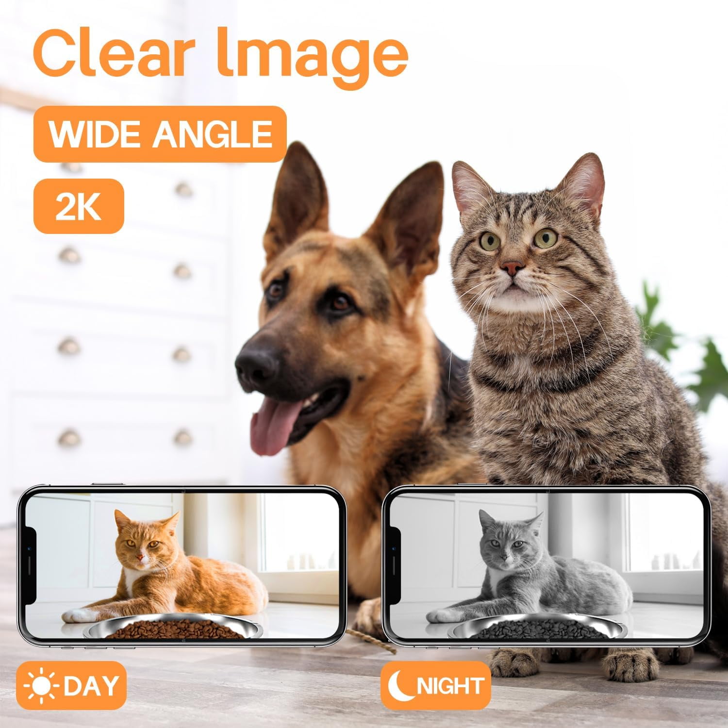 Sonox Junan Automatic Cat Feeder with 2K Camera Smart App WiFi Pet Food Dispenser for Cats Dogs Timed Control Meals Easy Clean